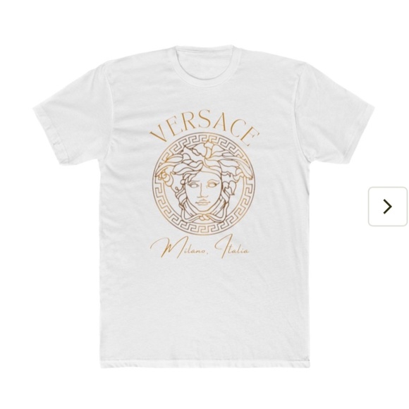 Versace "Milano , Italia" Fitted Designer Tee. Various Colos - Picture 3 of 6